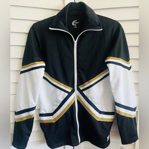 Chasse Double Knit Crossover Jacket Black, White & Metallic Gold Adult XS NWT